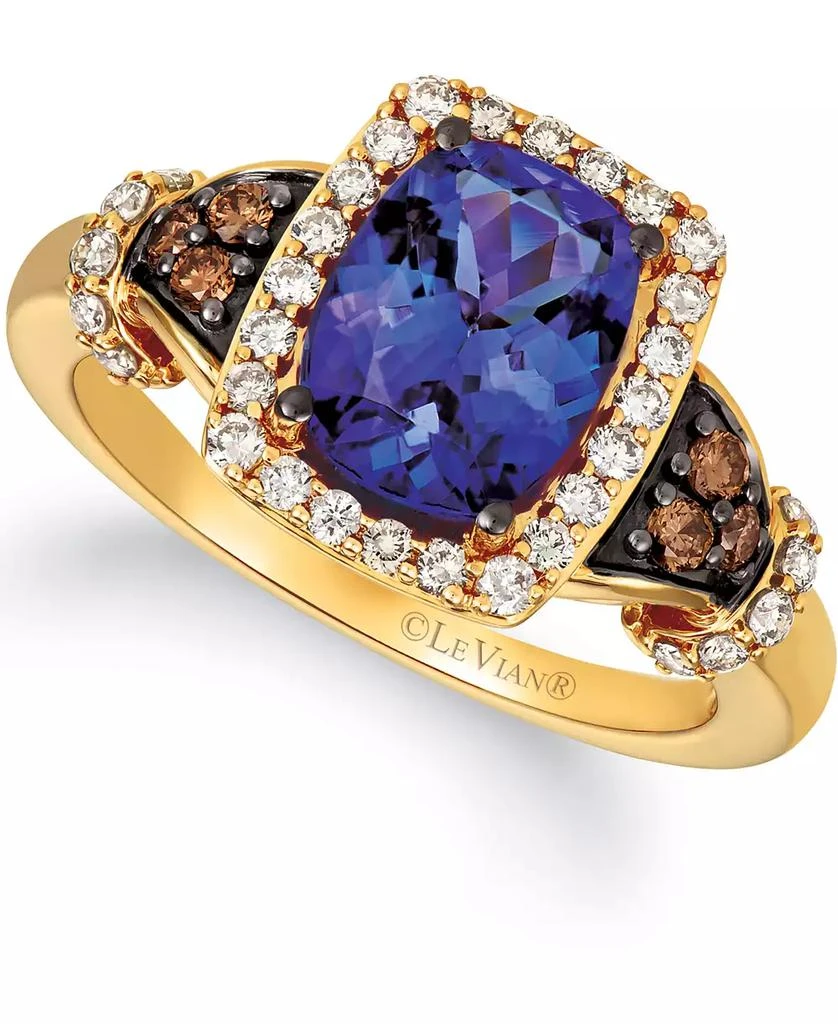 商品Le Vian|Blueberry Tanzanite (2 ct. t.w.) & Diamond (1/2 ct. t.w.) Ring in 14k Gold (Also Available in 14K White Gold),价格¥17305,第1张图片