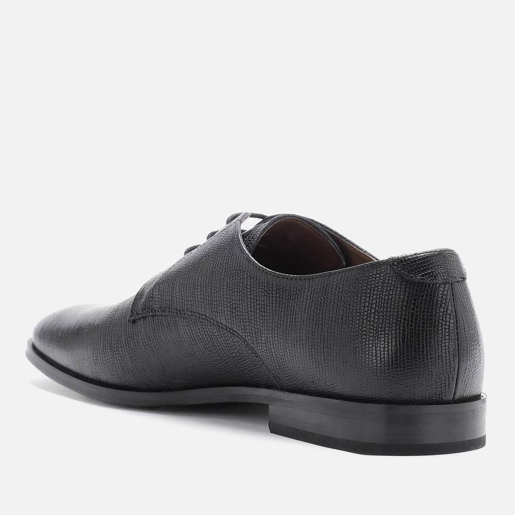 商品Walk London|Walk London Men's Florence Etched Leather Derby Shoes - Black,价格¥244,第4张图片详细描述
