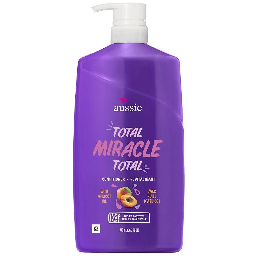 商品Aussie|Total Miracle 7 Benefits Hair Conditioner for Damaged Hair, for All Hair Types Citrus, florals, and musk,价格¥83,第1张图片