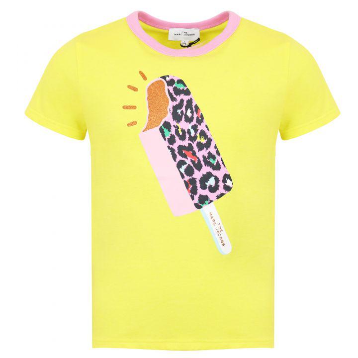 Yellow Short Sleeve Ice Lolly T Shirt商品第1张图片规格展示