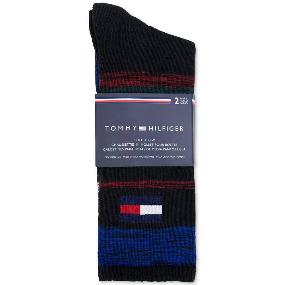商品Tommy Hilfiger|Men's 2-Pk. Stripe Cushioned Boot Socks,价格¥94,第4张图片详细描述