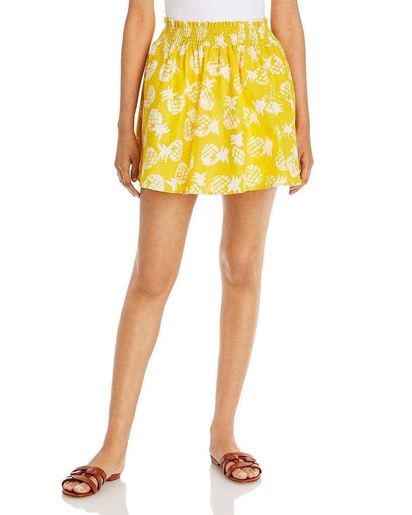 Pineapple Print Mini Skirt - 100% Exclusive商品第1张图片规格展示