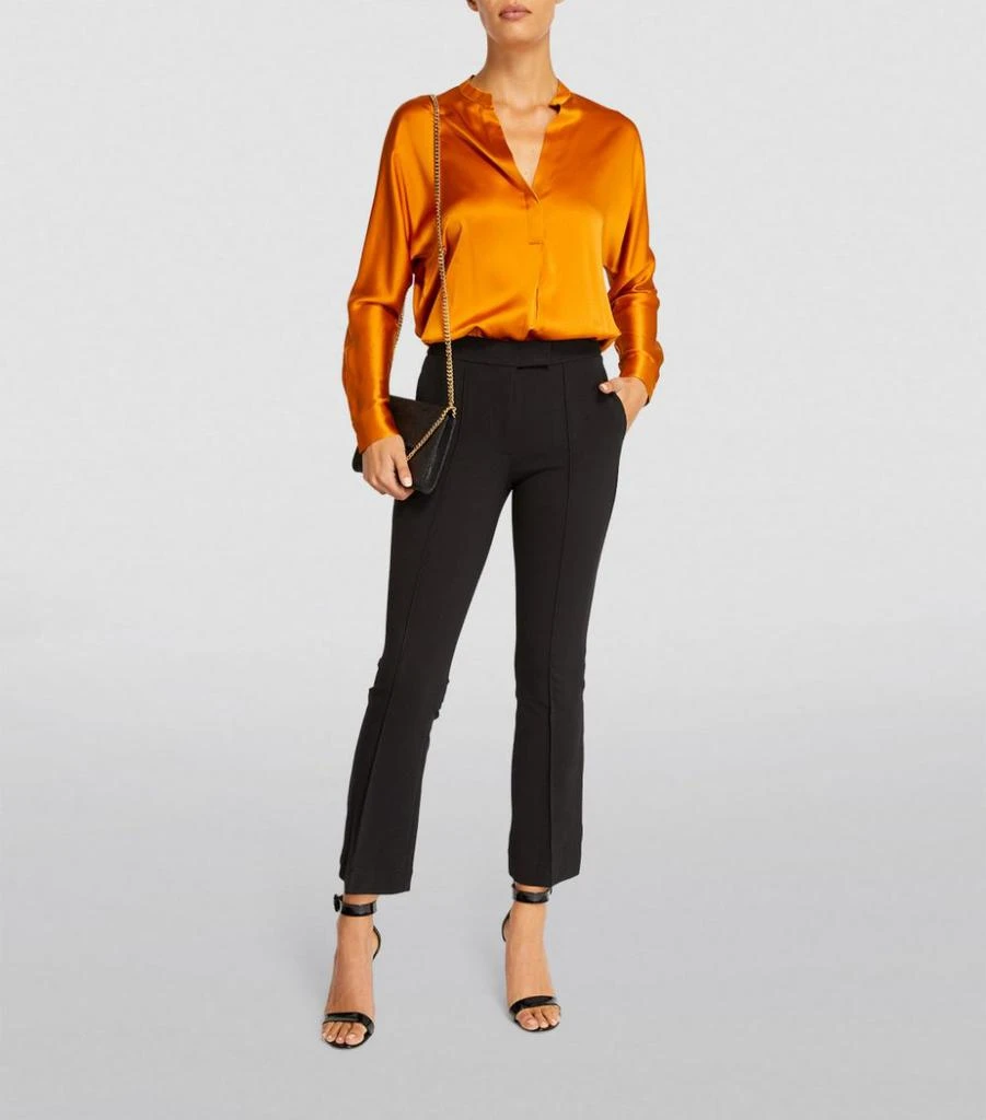 商品Vince|Silk Band Collar Blouse,价格¥1625,第2张图片详细描述