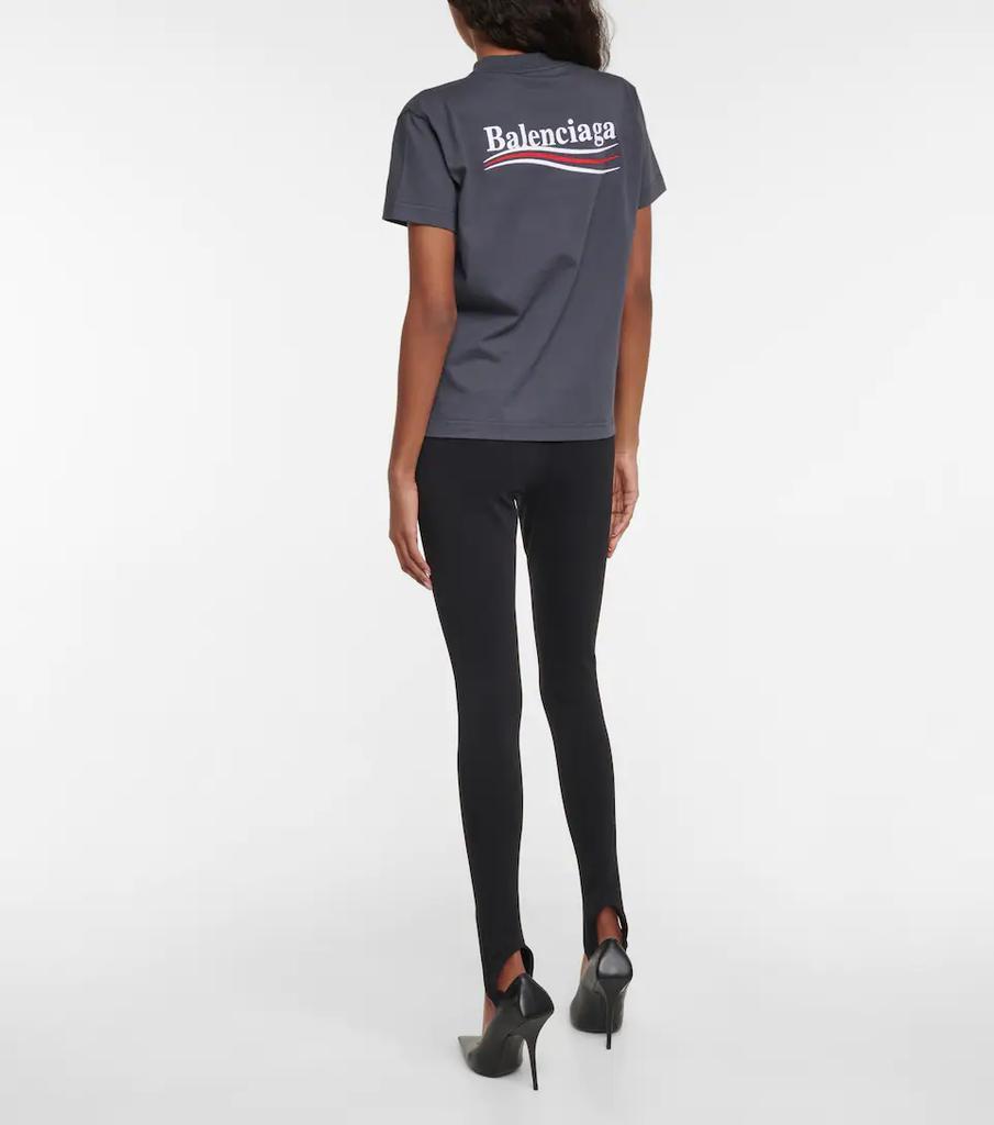 商品Balenciaga|Logo cotton T-shirt,价格¥3831,第4张图片详细描述