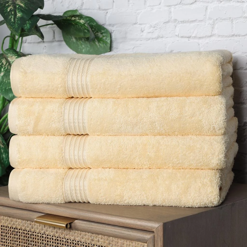 Classic Cotton Absorbent and Quick-Drying 4-Piece Bath Towel Set 商品