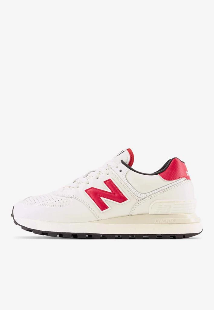 商品New Balance|574 Low-Top Sneakers in Angora with Crimson,价格¥1332,第2张图片详细描述