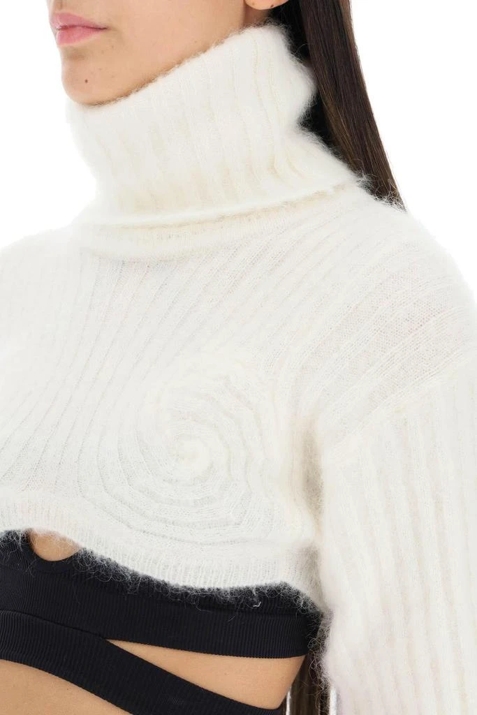 商品ANDREÄDAMO|MOHAIR-BLEND TURTLENECK CROP-TOP,价格¥1513,第5张图片详细描述