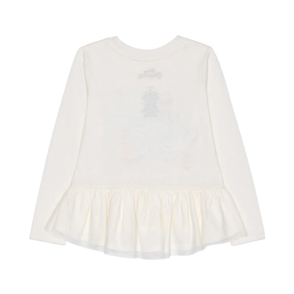 商品Disney|Little Girls Cinderella Long Sleeve Mesh Peplum with Leggings Set,价格¥149,第4张图片详细描述