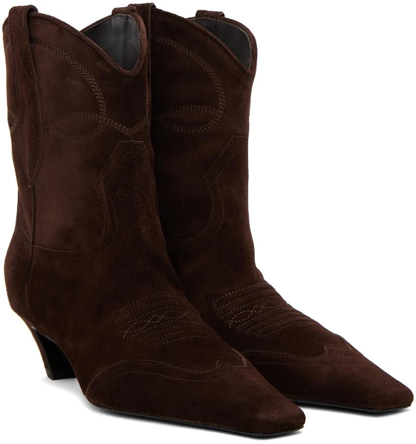 商品Khaite|Brown Dallas Boots,价格¥8856,第4张图片详细描述
