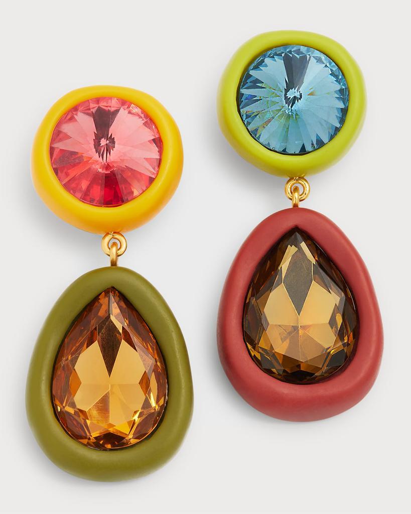 商品Tory Burch|Crystal Double Drop Earrings,价格¥1456,第1张图片