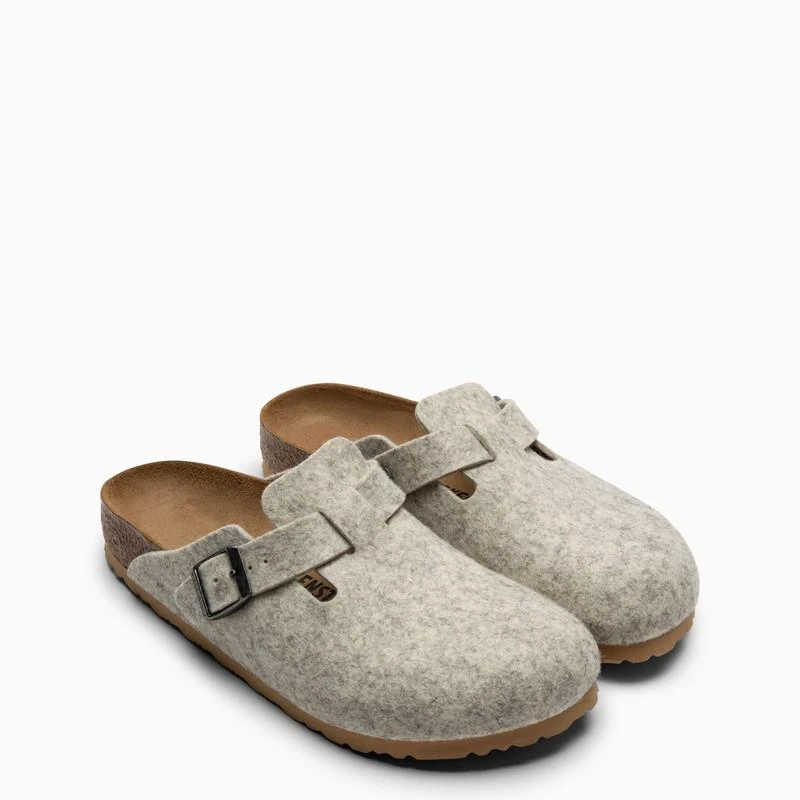 商品Birkenstock|Grey felt Boston slipper,价格¥848,第2张图片详细描述