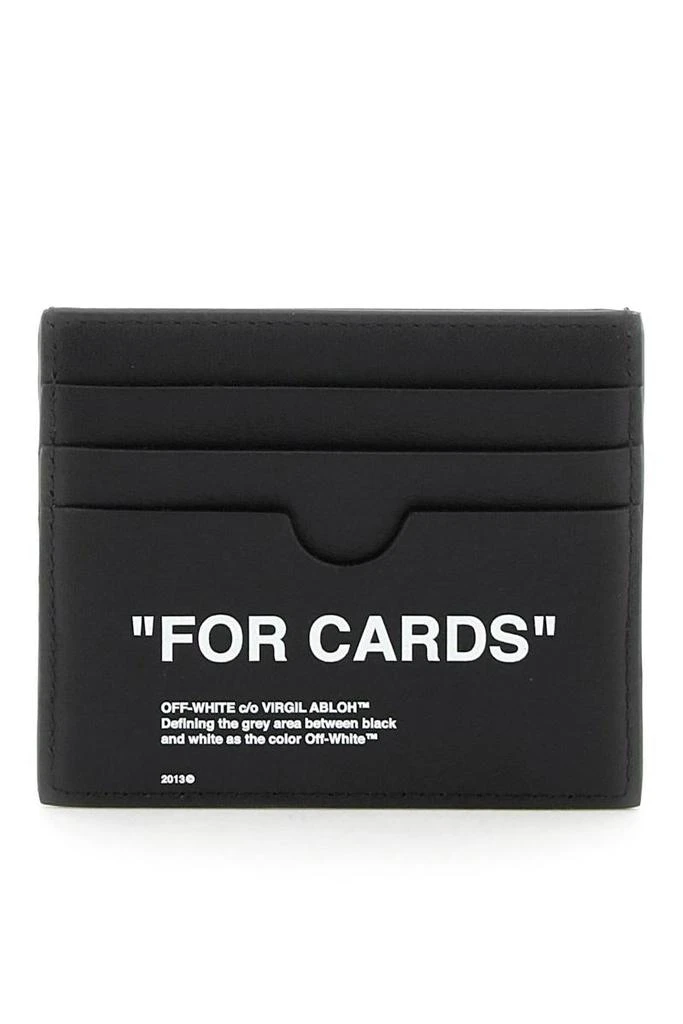 商品Off-White|Off-white leather cardholder,价格¥1128,第3张图片详细描述