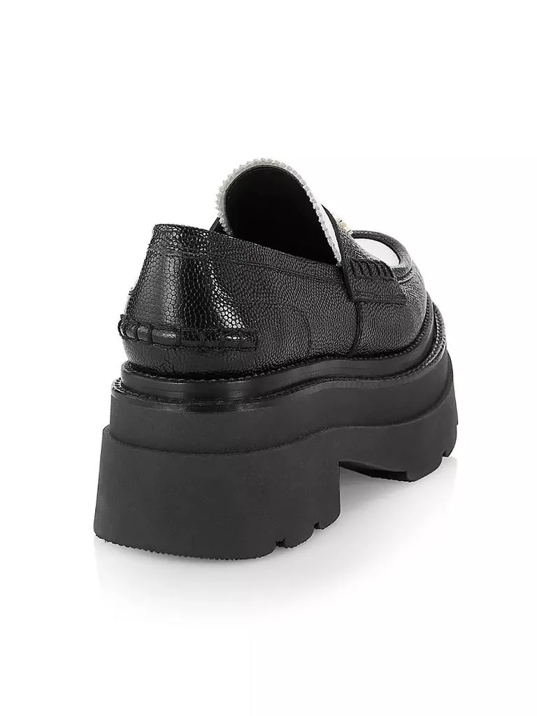 商品Alexander Wang|Carter Leather Platform Loafers,价格¥3576,第3张图片详细描述