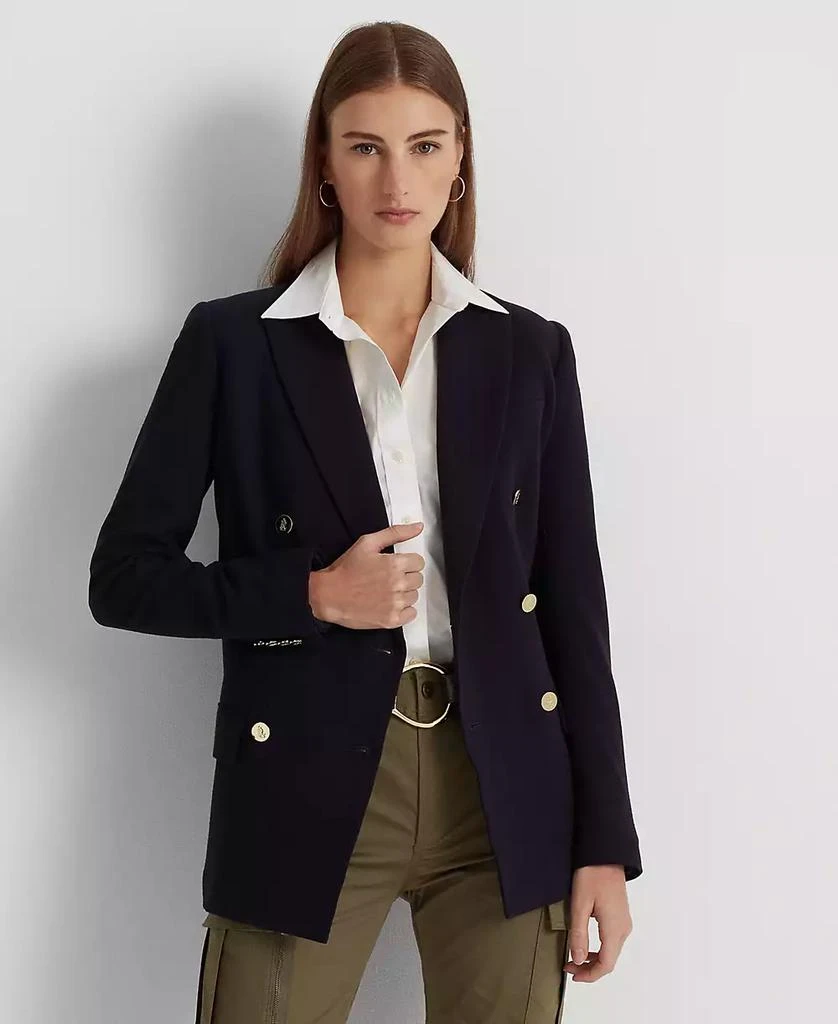 商品Ralph Lauren|Women's Double-Breasted Wool Crepe Blazer,价格¥2700,第1张图片