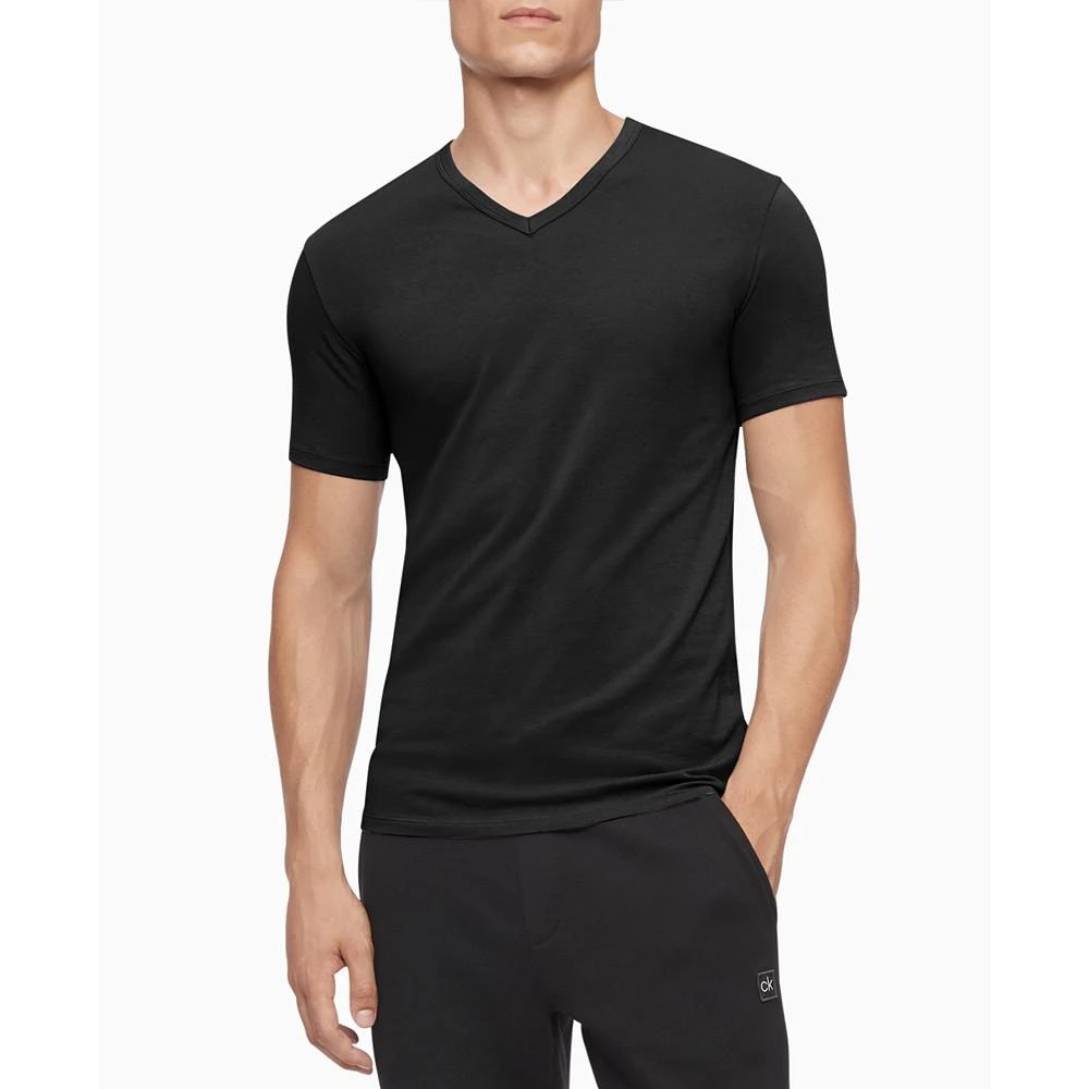 商品Calvin Klein|Men's 3-Pk. Cotton Stretch V-Neck Undershirts,价格¥356,第2张图片详细描述