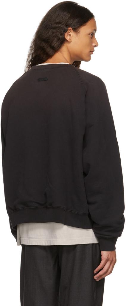 Black 'FG' Logo Crewneck Sweatshirt商品第3张图片规格展示
