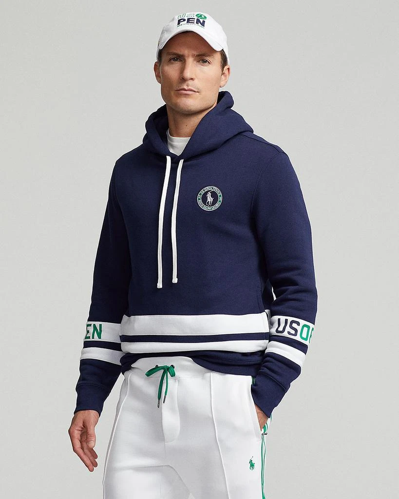 商品Ralph Lauren|US Open Striped Fleece Hoodie,价格¥882,第1张图片