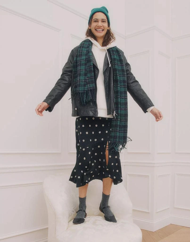 商品Madewell|(Re)sourced Fleece Bubble-Sleeve Hoodie Sweatshirt,价格¥315,第1张图片