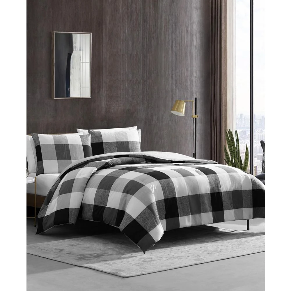 商品Kenneth Cole|CLOSEOUT! Prospect Plaid 3 Piece Comforter Set,价格¥1113,第1张图片