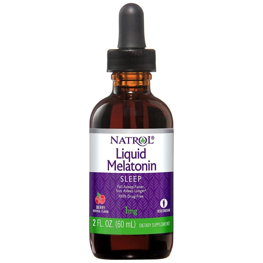 商品Natrol|Melatonin 1mg Liquid, Sleep Support Berry,价格¥75,第1张图片