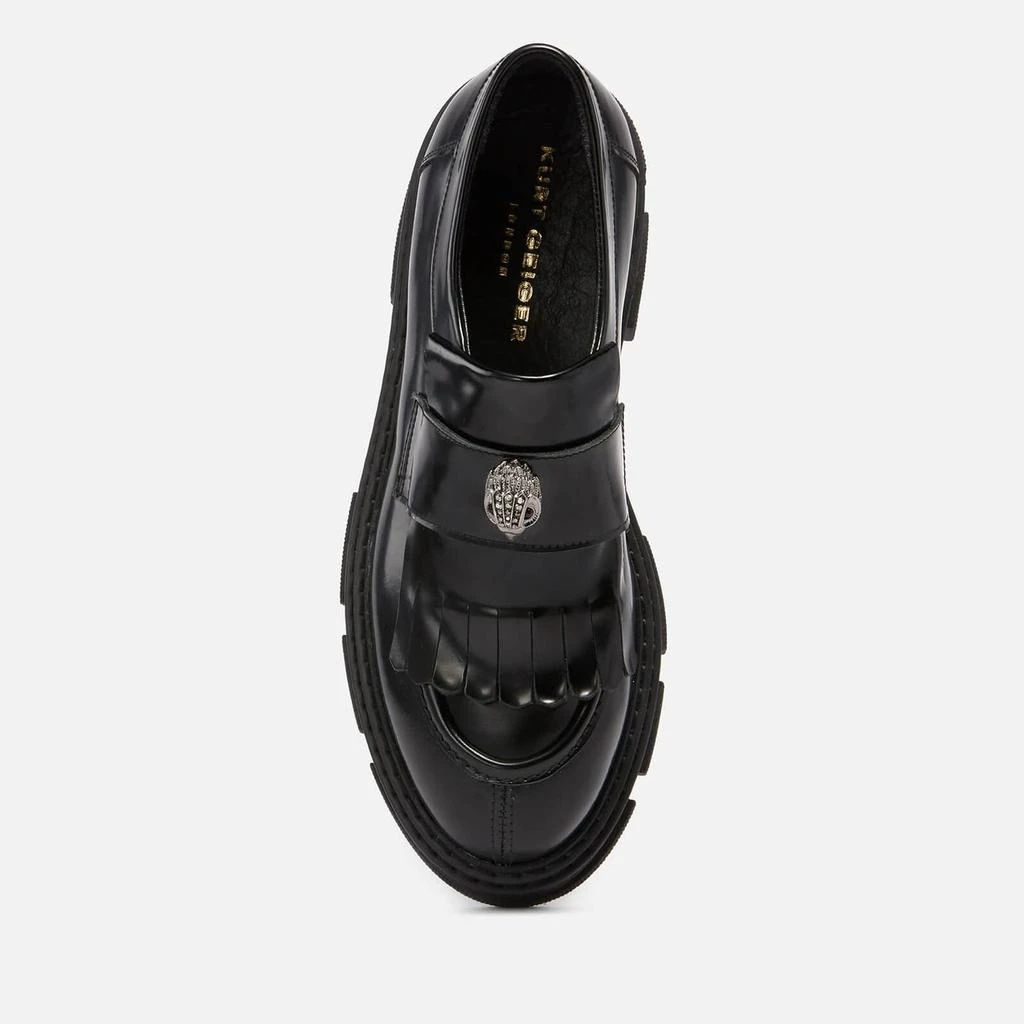 商品Kurt Geiger|Kurt Geiger London Women's Bird Eagle Leather Loafers - Black,价格¥1423,第3张图片详细描述