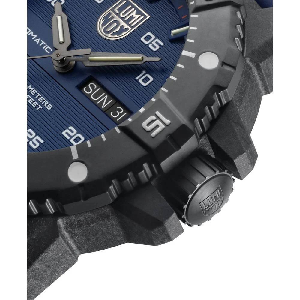 商品Luminox|Men's Swiss Automatic Master Carbon Seal Blue Rubber Strap Watch 45mm,价格¥8999,第3张图片详细描述