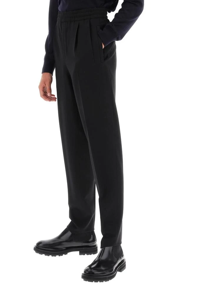 商品Zegna|Jogger Fit Wool Blend Trousers,价格¥2211,第2张图片详细描述