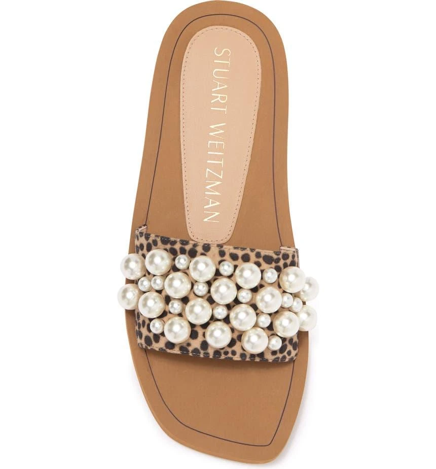 商品Stuart Weitzman|Goldie Slide Sandal,价格¥615,第4张图片详细描述