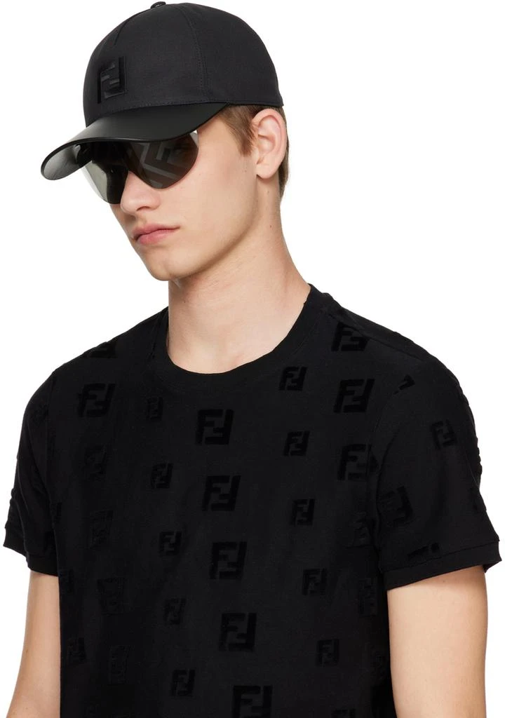 商品Fendi|黑色 Eyecap 棒球帽,价格¥6309,第4张图片详细描述
