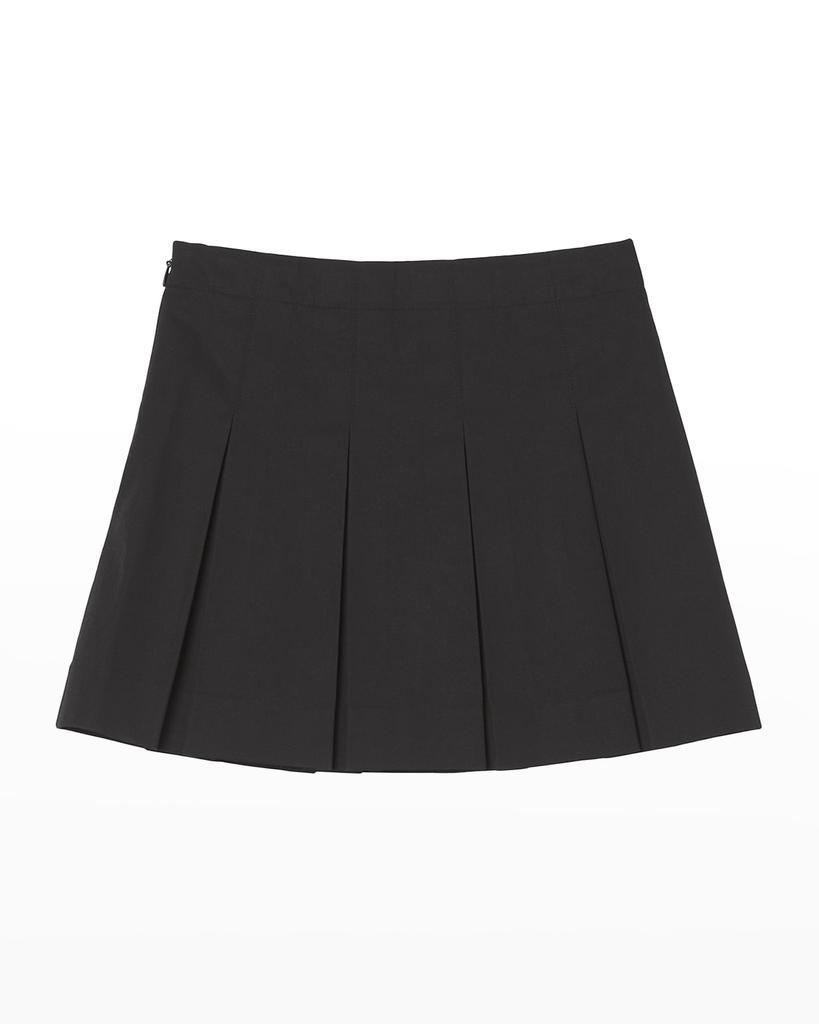 商品Burberry|Girl's Gaya Pleated TB Embroidered Skirt, Size 3-14,价格¥642,第5张图片详细描述