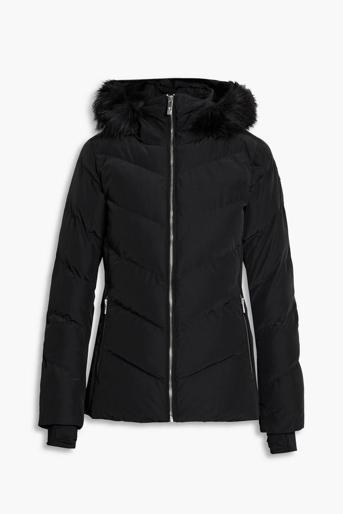 Davai II faux fur-trimmed quilted hooded ski jacket商品第3张图片规格展示