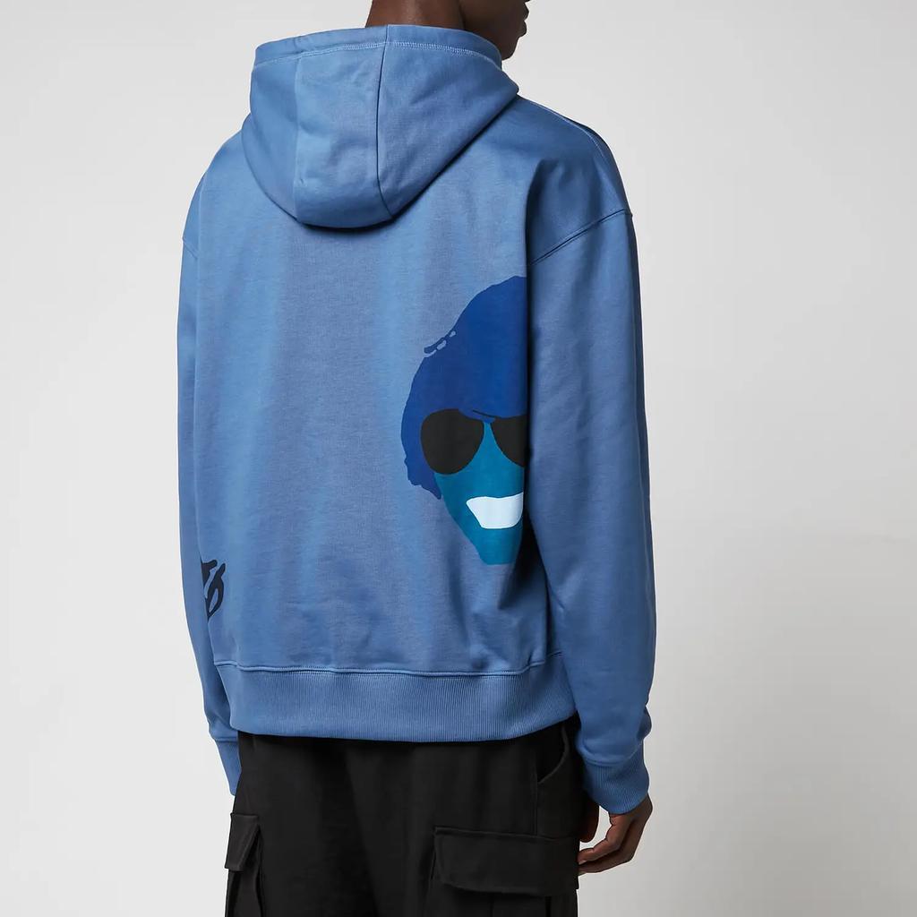 商品Kenzo|KENZO Men's Graphic Oversize Tribute Hoodie - Blue,价格¥966,第4张图片详细描述