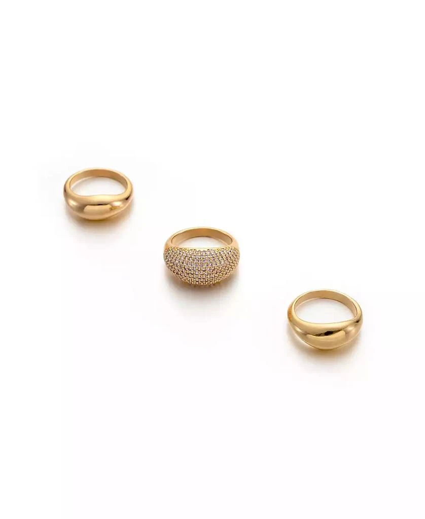 商品Ettika Jewelry|18K Gold Timeless Glamour Ring Set,价格¥524,第1张图片