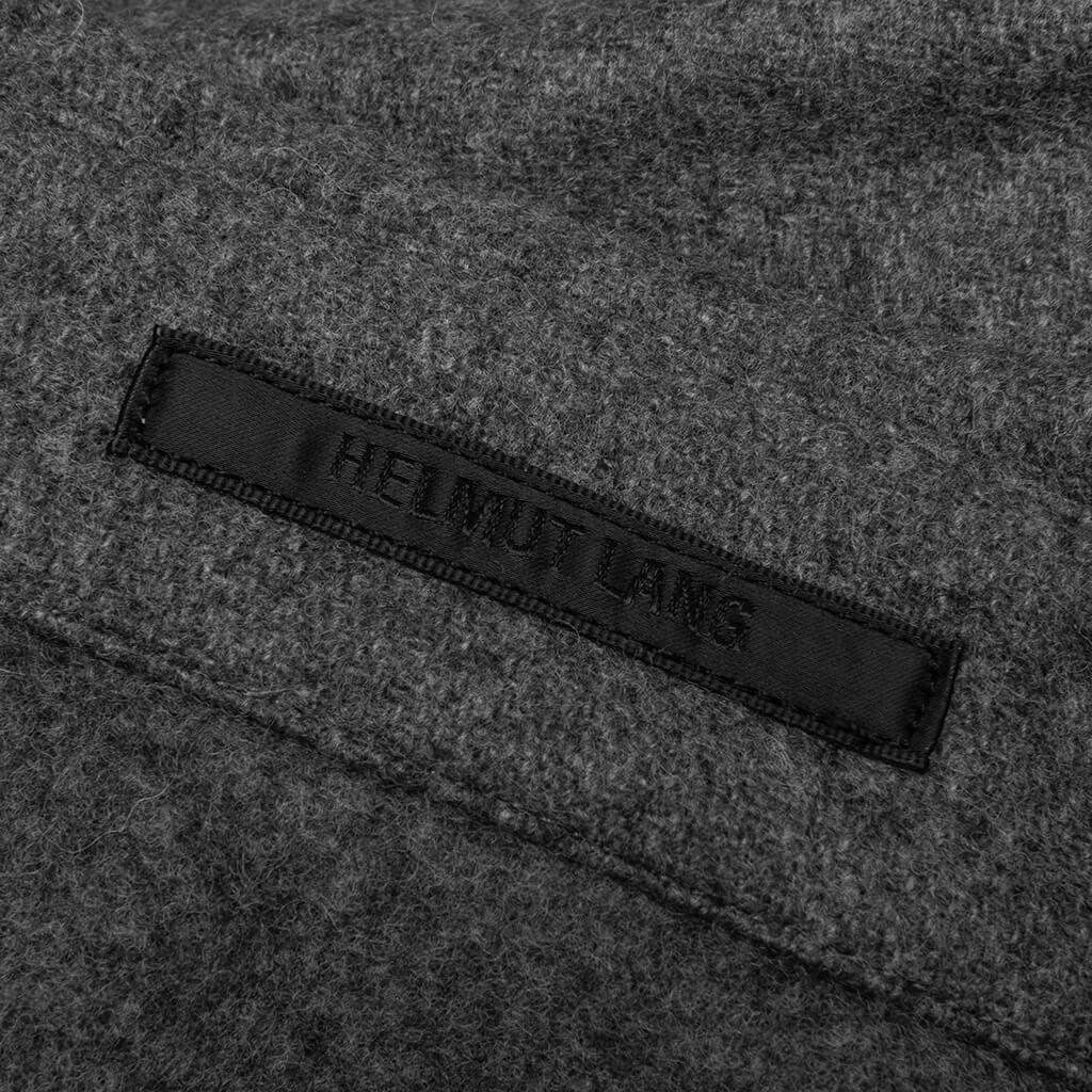 Helmut Lang Wool Flannel Shirt - Grey Melange商品第6张图片规格展示