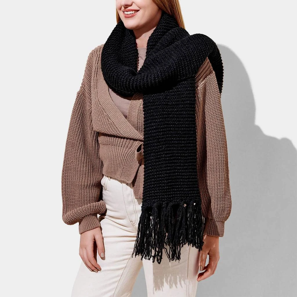 商品The Hut|Katie Loxton Fringed Knitted Scarf,价格¥139,第2张图片详细描述