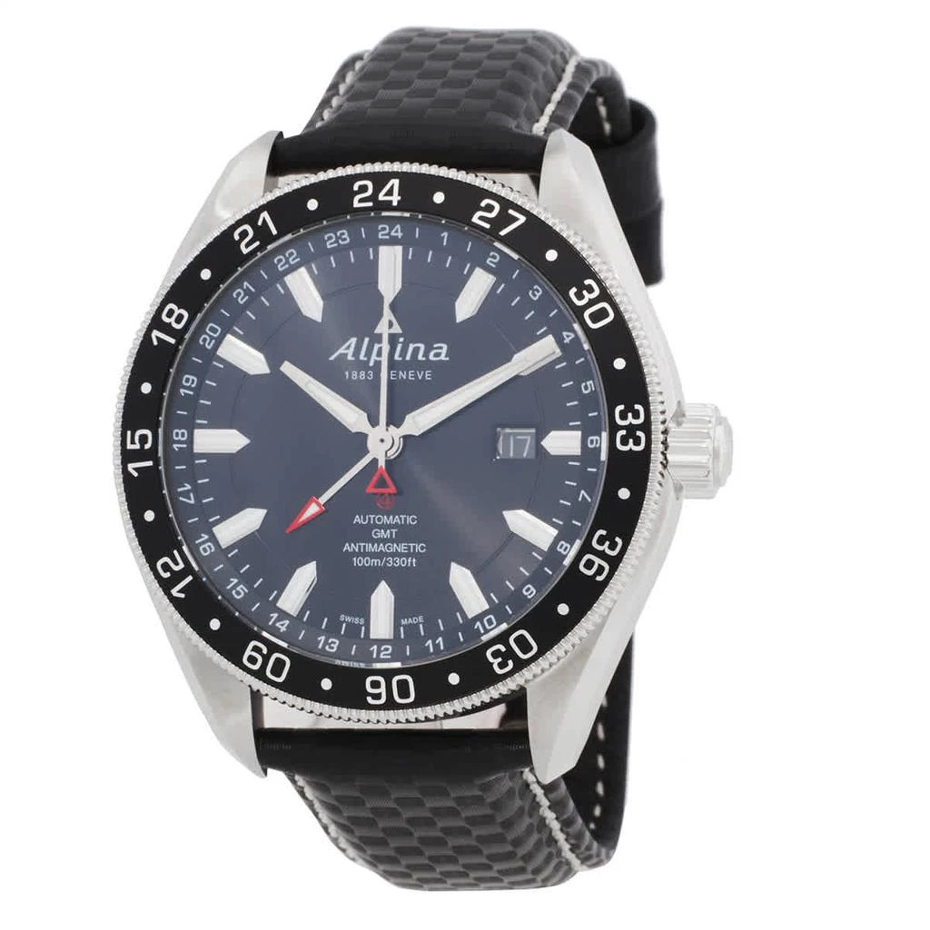 商品Alpina|Alpiner 4 GMT GMT Automatic Black Dial Men's Watch AL-550G5AQ6-SR,价格¥7261,第1张图片