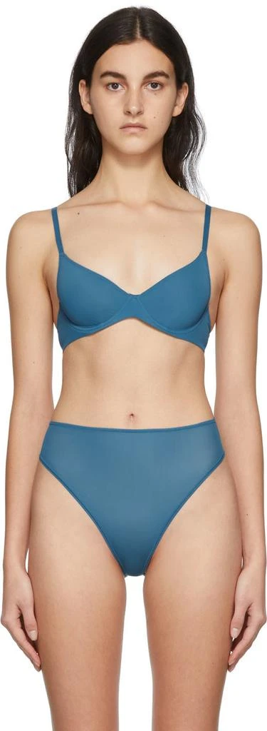 商品SKIMS|Navy Jelly Sheer Underwire Bra,价格¥359,第1张图片