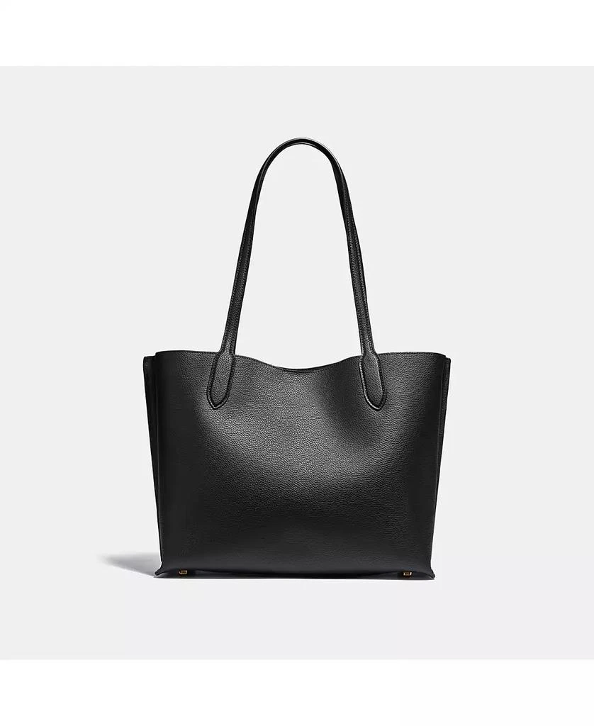 商品Coach|Polished Pebble Leather Willow Tote with Interior Zip Pocket,价格¥1563,第5张图片详细描述