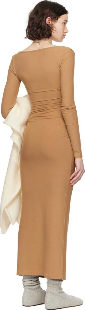 商品SKIMS|Tan Soft Lounge Long Sleeve Maxi Dress,价格¥689,第3张图片详细描述