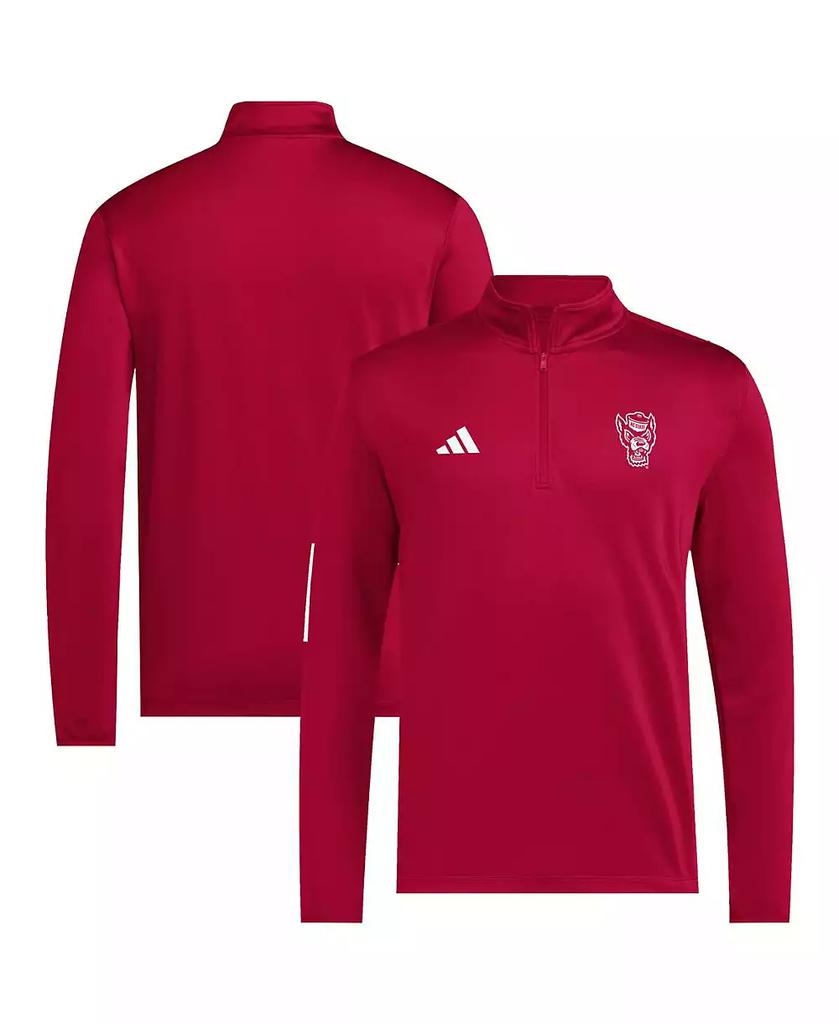 Casaco de golfe NC State Wolfpack Strategy para homem vermelho com meio zíper image 2