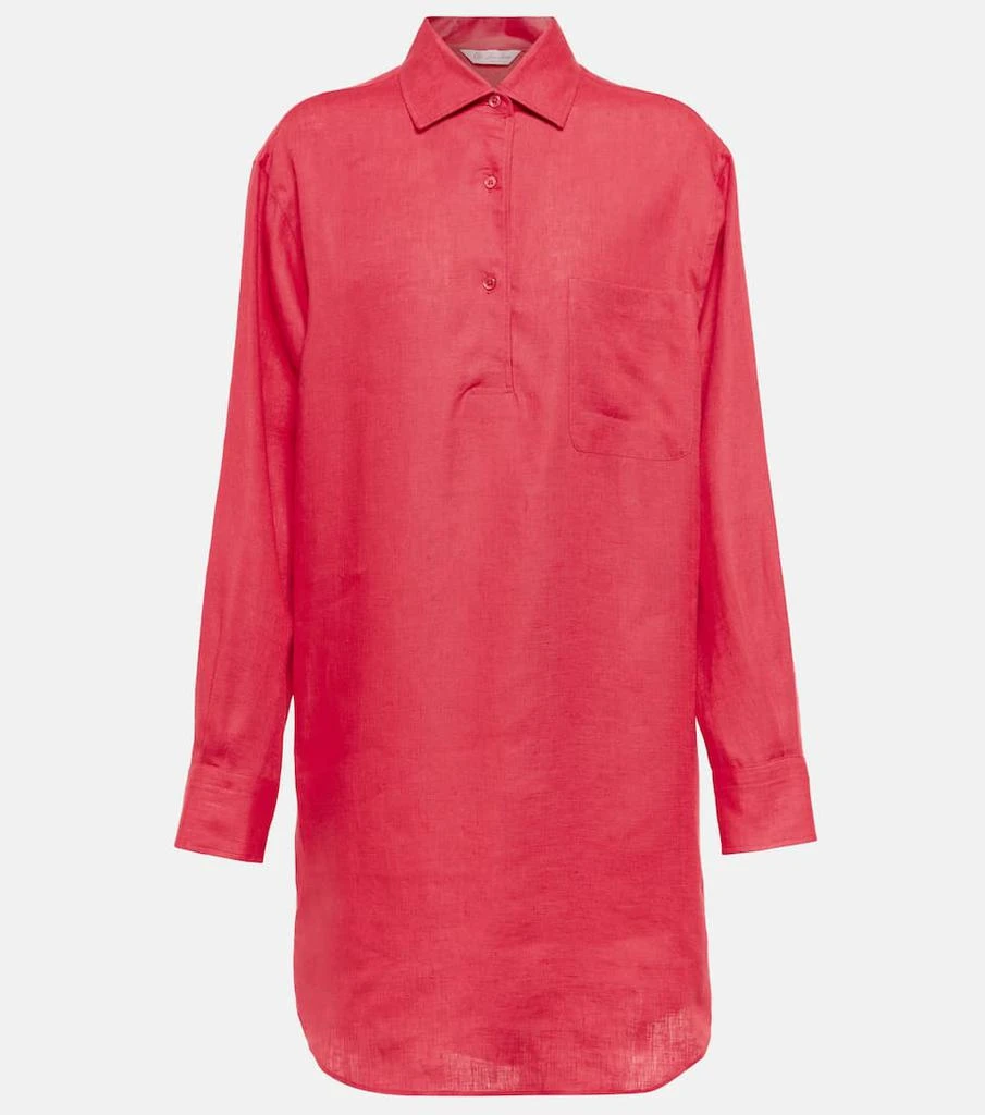 商品Loro Piana|André亚麻衬衫式连衣裙,价格¥16883,第1张图片