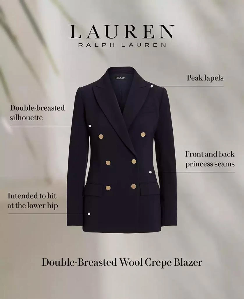 Women's Double-Breasted Wool Crepe Blazer 商品