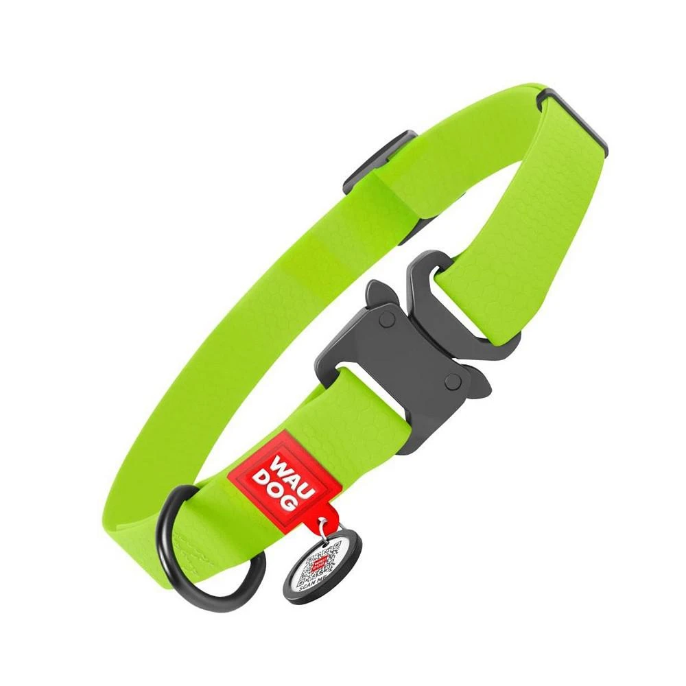 商品Waudog|Waterproof dog collar with QR passport, metal fastex,价格¥164,第1张图片