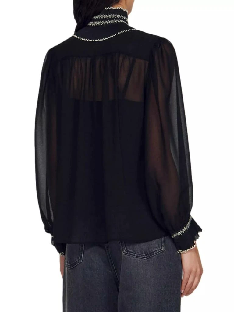 商品Sandro|Chiffon Blouse,价格¥1106,第5张图片详细描述