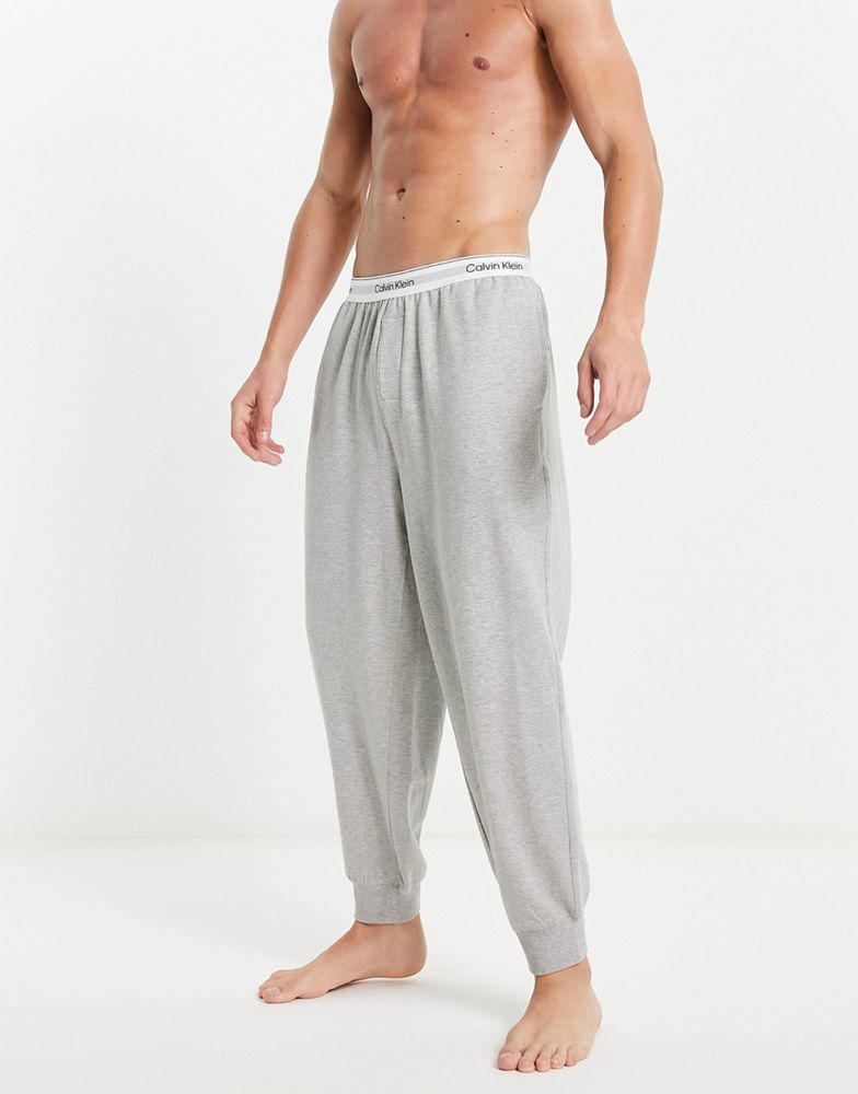 Calvin Klein lounge jogger in grey with logo waistband商品第1张图片规格展示