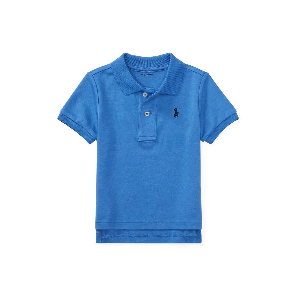 商品Ralph Lauren|Cotton Interlock Polo Shirt (Infant),价格¥184-¥258,第1张图片详细描述