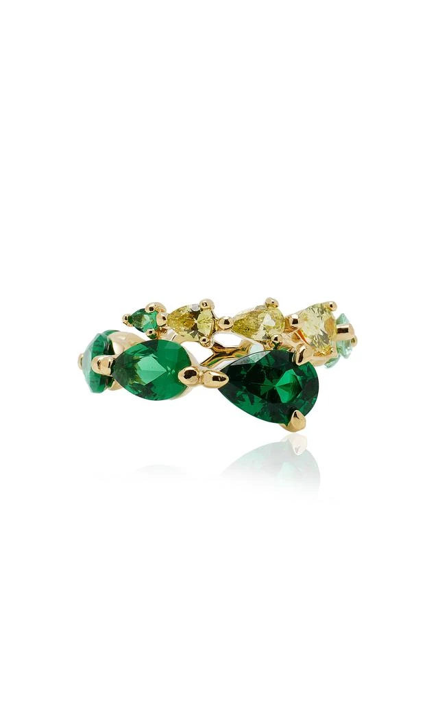 商品Anabela Chan|Anabela Chan - 18K Gold Vermeil Emerald Nova Coil Ring - Green - US 7 - Moda Operandi - Gifts For Her,价格¥11248,第1张图片