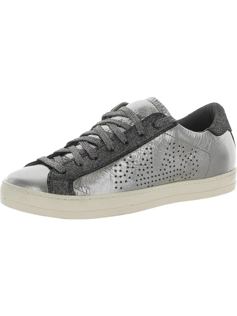 商品P448|John Womens Leather Metallic Casual and Fashion Sneakers,价格¥581,第4张图片详细描述