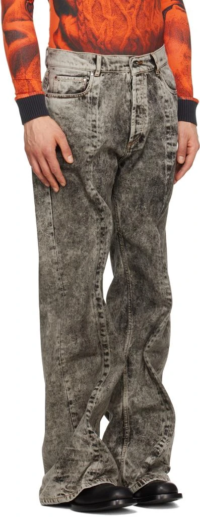 商品Y/Project|SSENSE Exclusive Black & Gray Jeans,价格¥3569,第2张图片详细描述