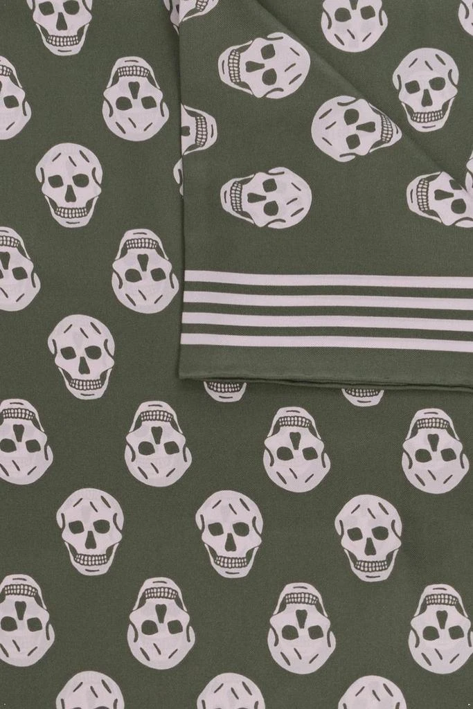 商品Alexander McQueen|Skull-printed Striped Edge Scarf,价格¥1601,第2张图片详细描述